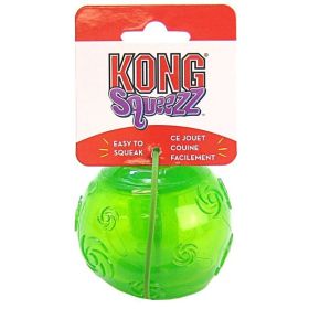 KONG Squeezz Ball Dog Toy - Assorted - Large (3" Diameter)