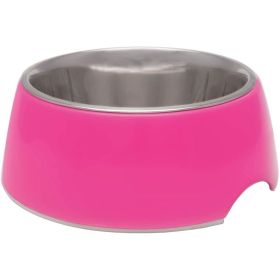 Loving Pets Hot Pink Retro Bowl  - 1 count - X Small