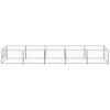 Dog Kennel Silver 53.8 ft¬≤ Steel