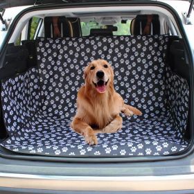 Pet Carriers Dog Car Seat Cover Trunk Mat Cover Protector Carrying For Cats Dogs transportin perro autostoel hond (Color: black)