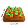 12 Plush Carrots Enrichment Dog Puzzle Toys Hide and Seek Carrot Farm Dog Toys Carrot Patch Dog Snuffle Toy for Puppy Large Dogs