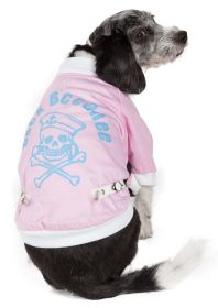 Varsity-Buckled Collared Pet Coat (size: small)