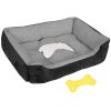 Pet Dog Bed Soft Warm Fleece Puppy Cat Bed Dog Cozy Nest Sofa Bed Cushion Mat S Size