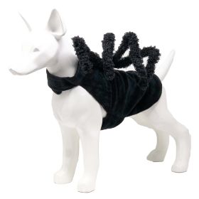 Pet Life 'Creepy Webs' Holiday Spider Pet Dog Costume (Color: black, size: X-Small)