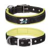 Pet dog collar; diving cloth reflective nylon collar; medium and large dog collar